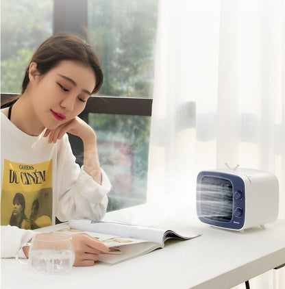 Portable Air Conditioner Mini Quiet AC Unit For Small Room 3 Speeds