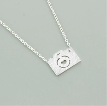 Fashion Love Camera Pendant Necklace Jewelry