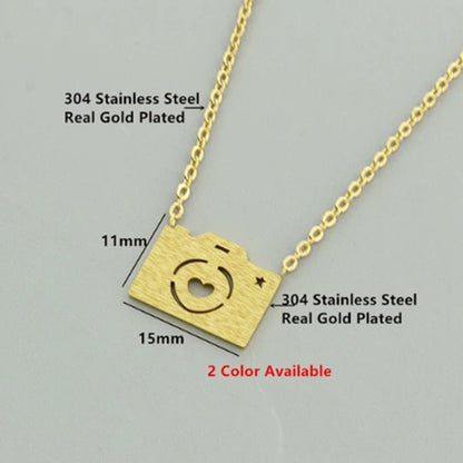 Fashion Love Camera Pendant Necklace Jewelry