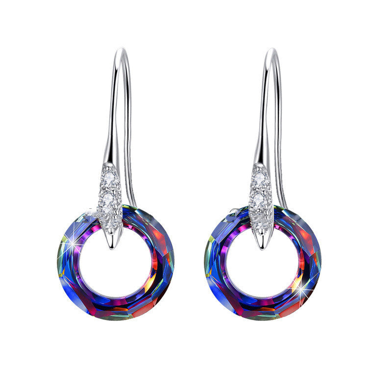 S925 Diamond Ear Hook Earrings