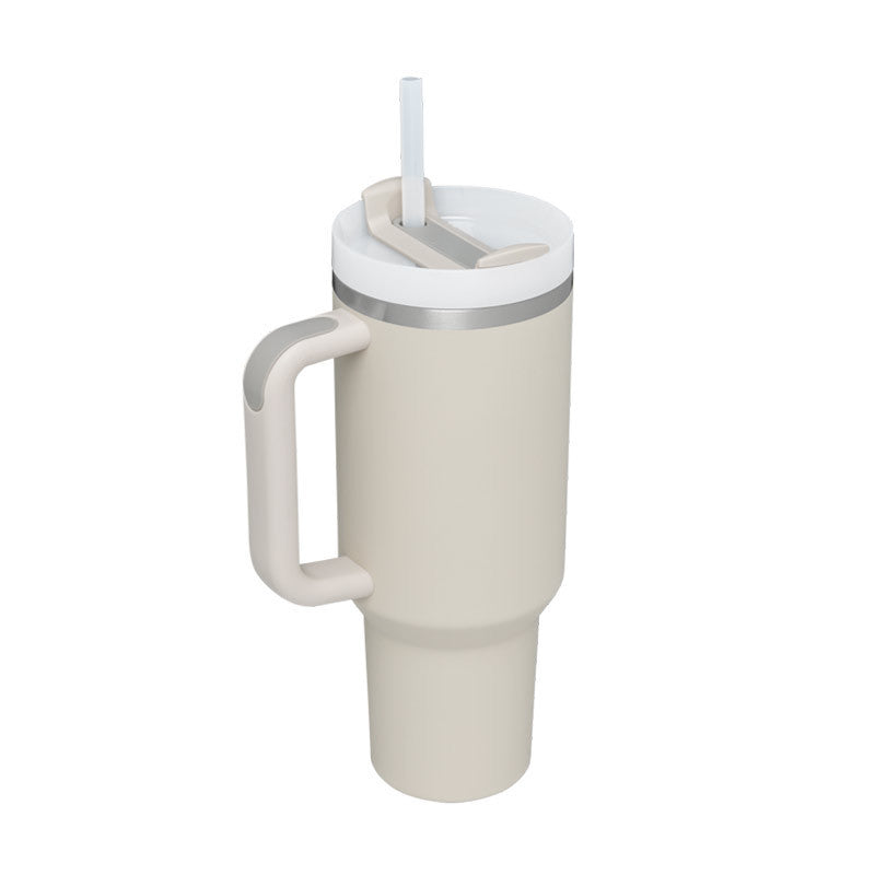 Tumbler With Handle Straw Insulated