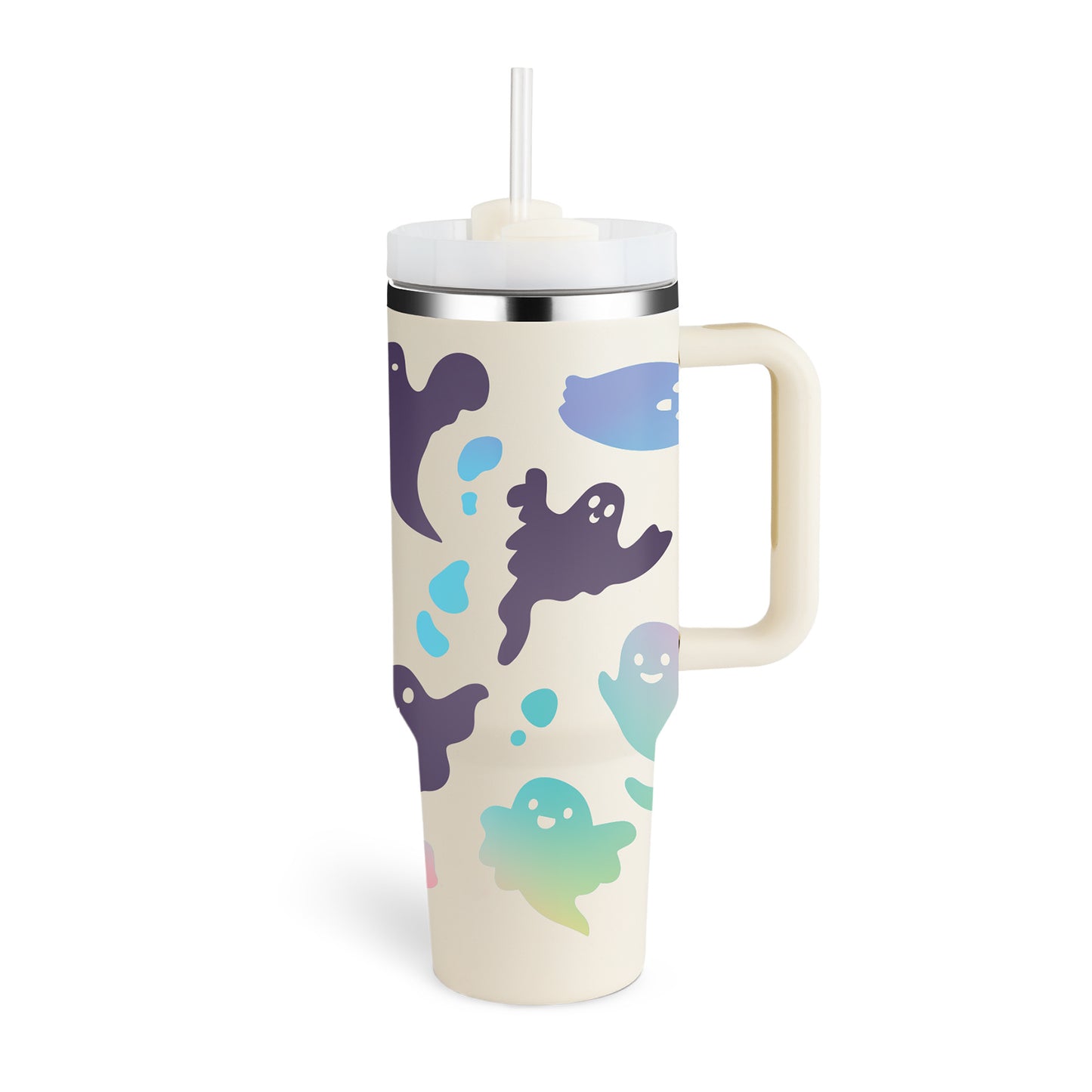 Tumbler With Handle Straw Insulated