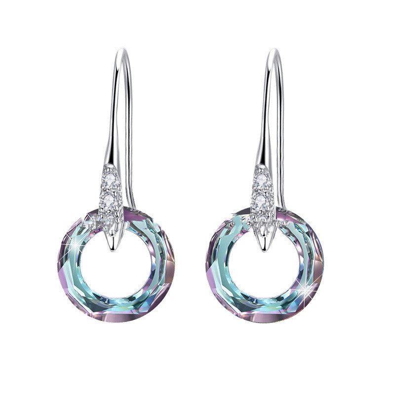 S925 Diamond Ear Hook Earrings