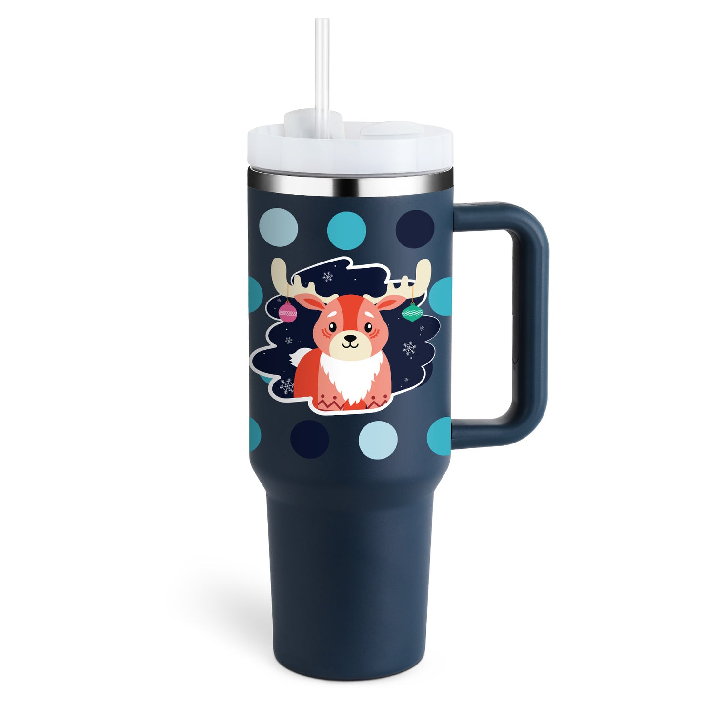 Tumbler With Handle Straw Insulated