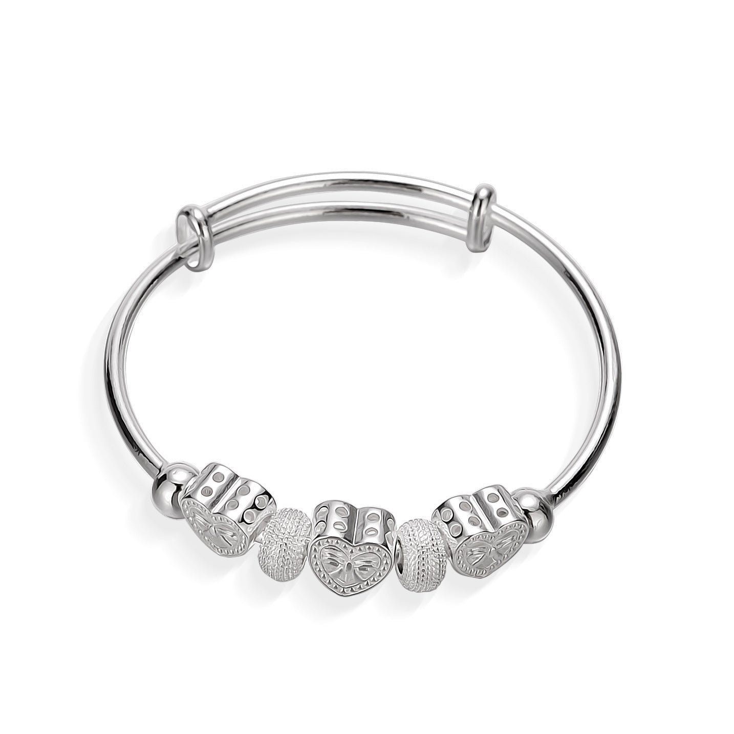 Fashion Classic Jewelry 925 Silver Plated Copper Love Bracelet