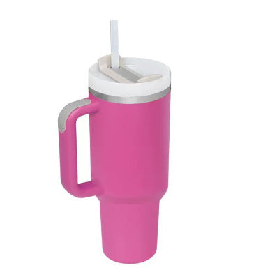 Tumbler With Handle Straw Insulated