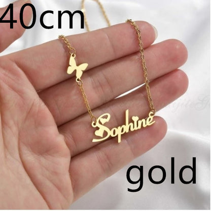 Necklace Alloy Pendant Font Fascinating Pendant Custom Name Necklace Personalized Necklace