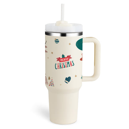 Tumbler With Handle Straw Insulated