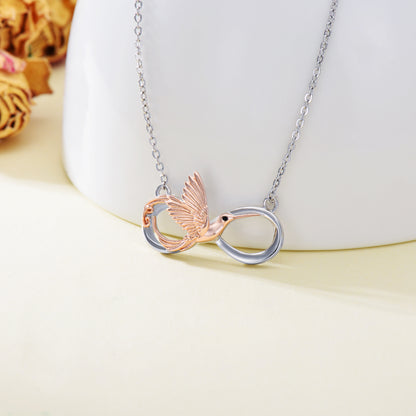 Hummingbird Infinity Necklace