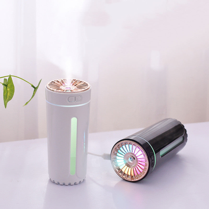 Wireless Air Humidifier Colorful Lights Mute Ultrasonic USB Fogger Diffuser Purifier 800mAh Rechargeabl Cool Mist Maker For Car