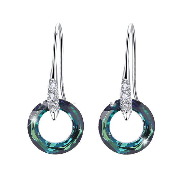 S925 Diamond Ear Hook Earrings