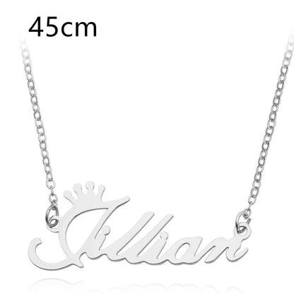 Necklace Alloy Pendant Font Fascinating Pendant Custom Name Necklace Personalized Necklace