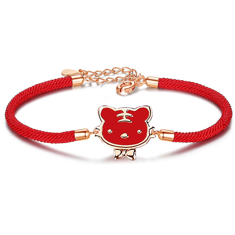 Zodiac Red Rope Bracelet For Women