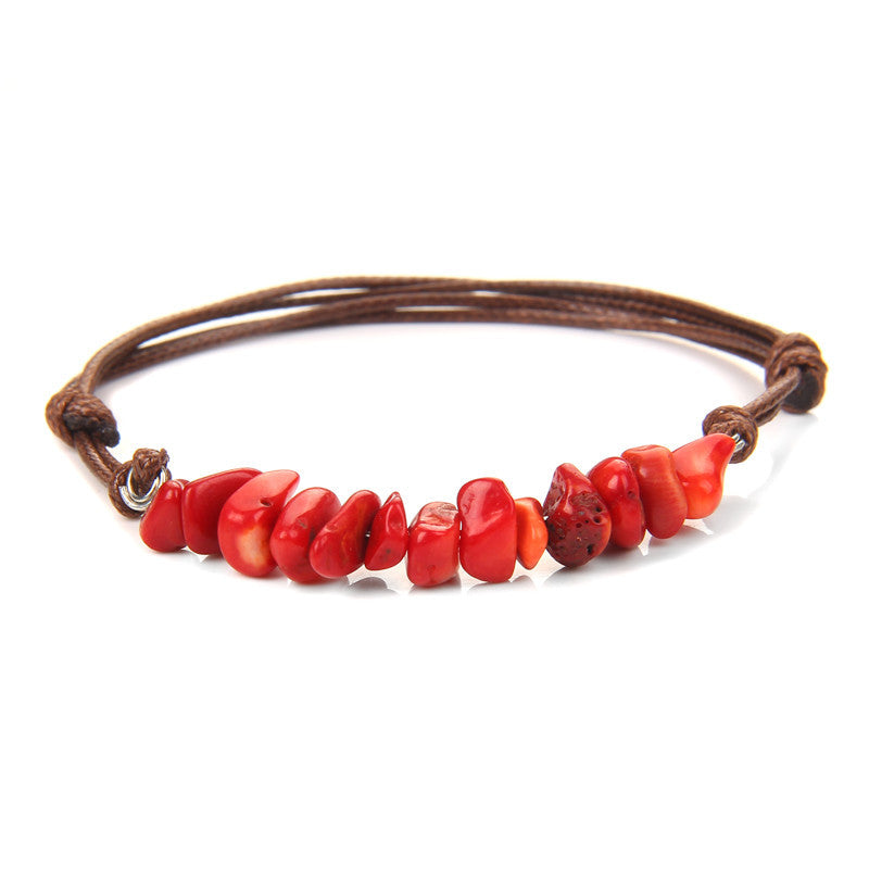 Leather Rope Woven Bracelet For Women