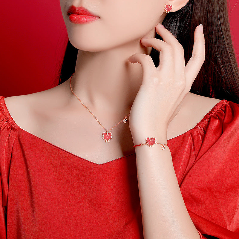 Zodiac Red Rope Bracelet For Women