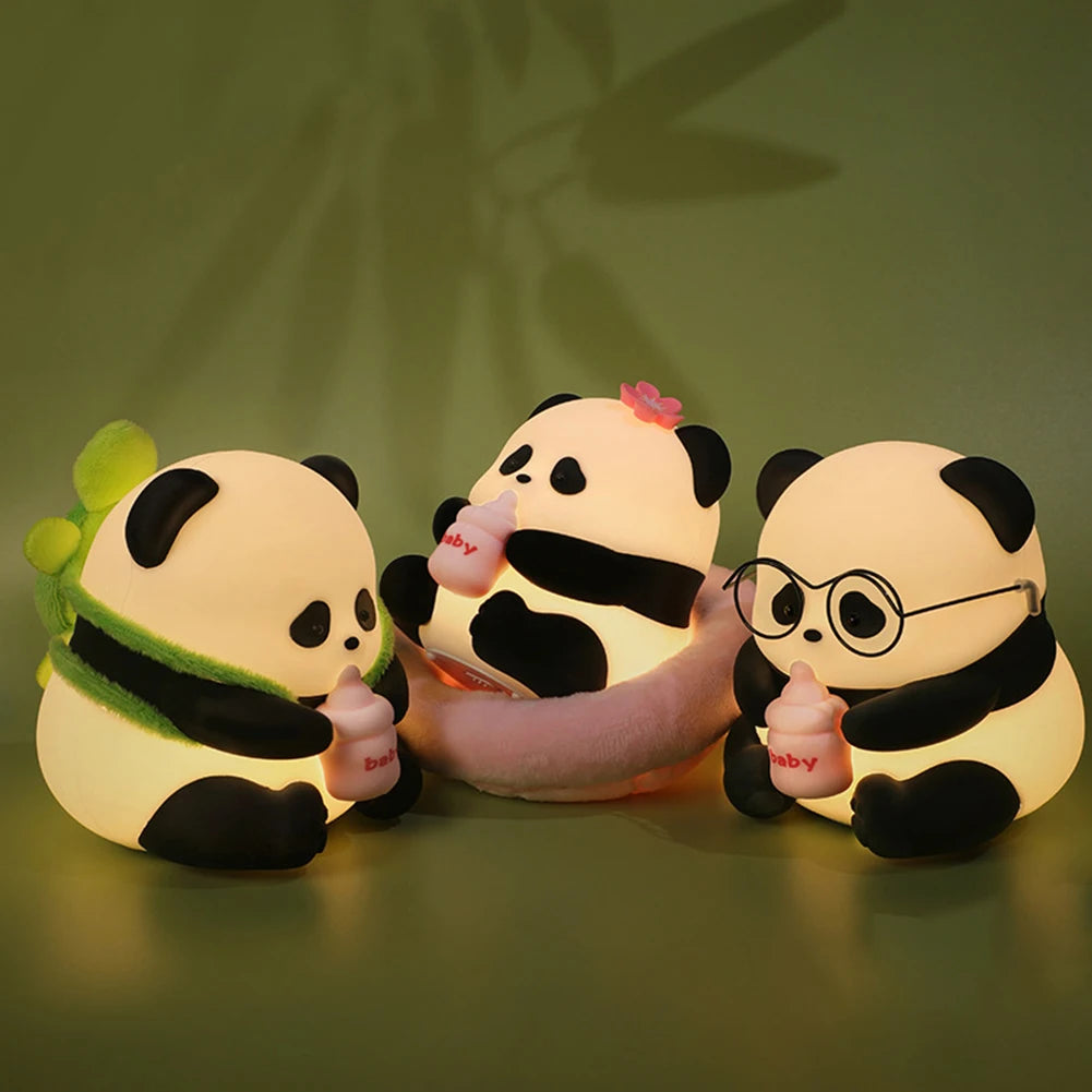 Cute Panda Silicone Night Light