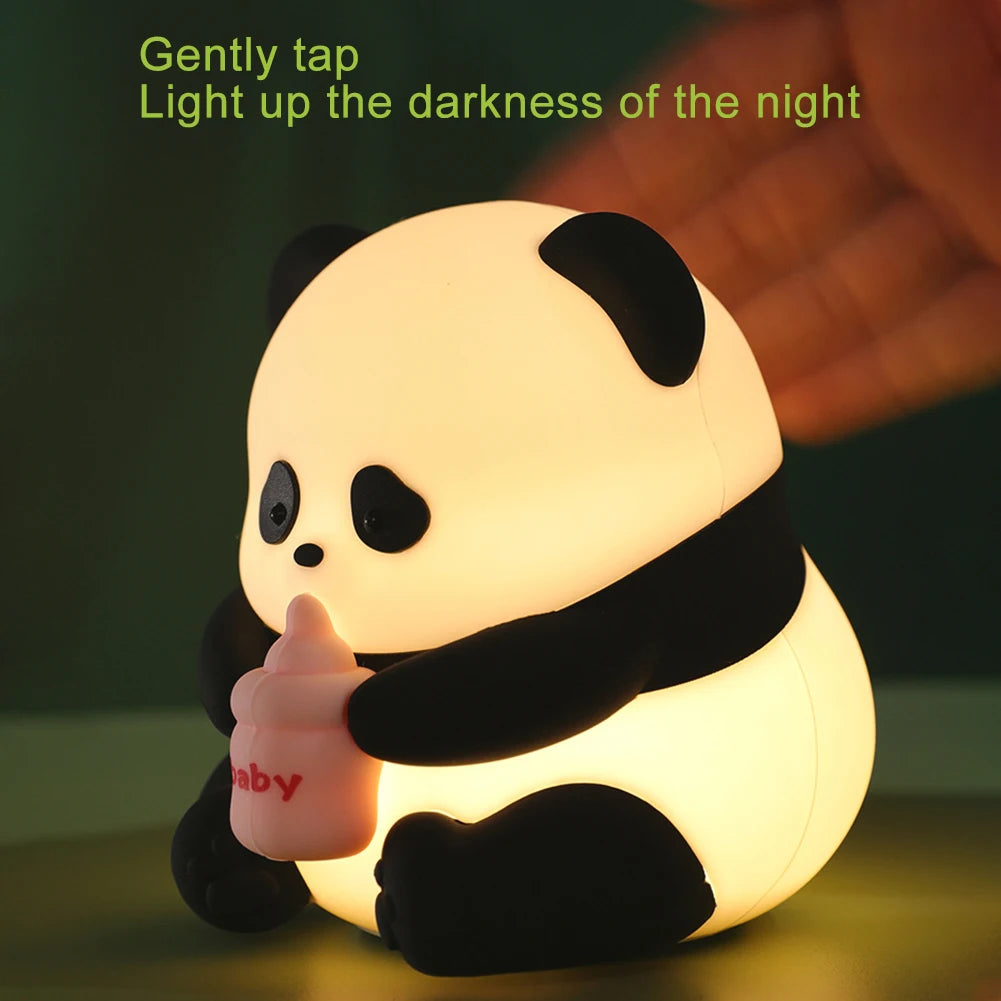 Cute Panda Silicone Night Light