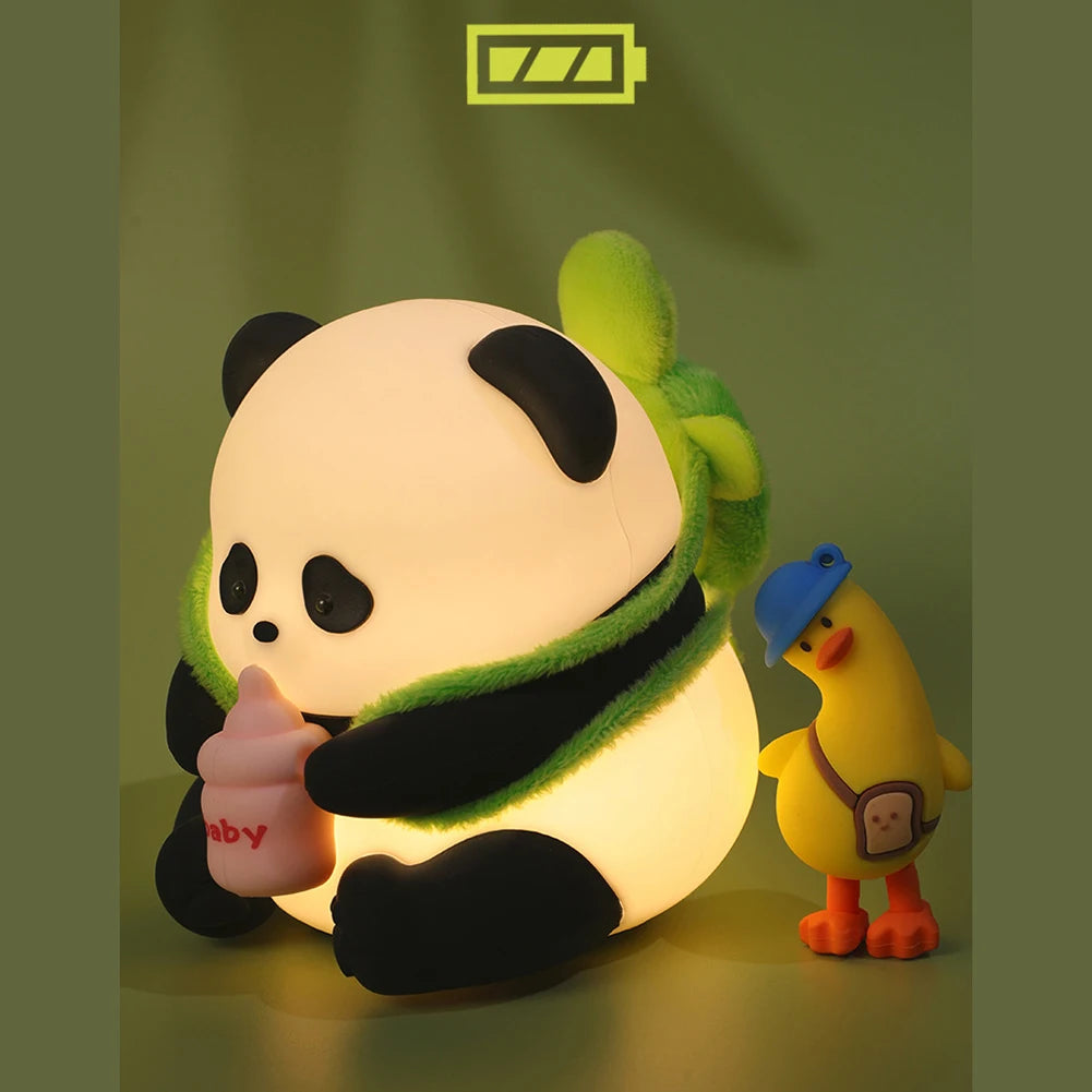 Cute Panda Silicone Night Light