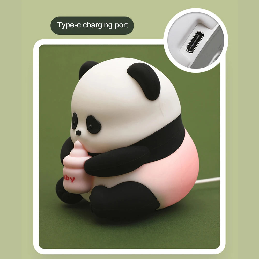 Cute Panda Silicone Night Light