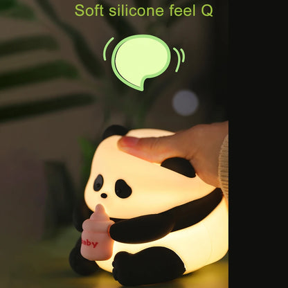 Cute Panda Silicone Night Light