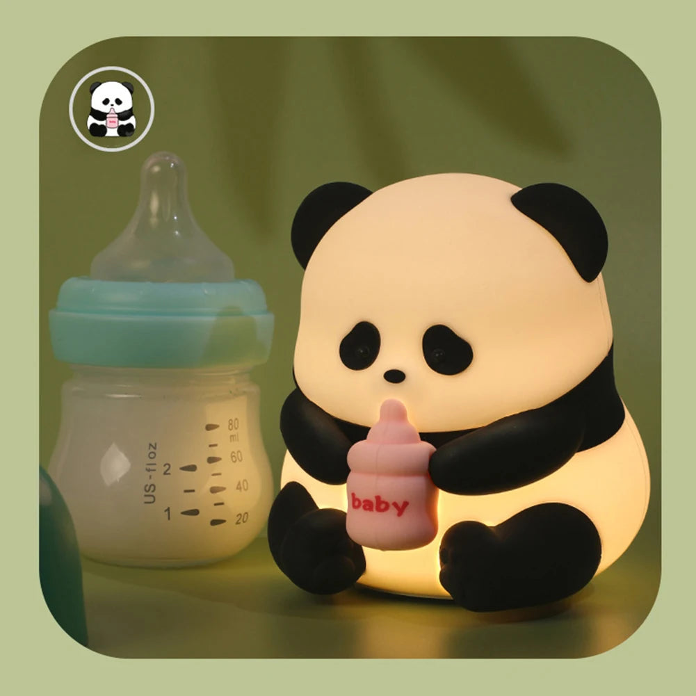 Cute Panda Silicone Night Light