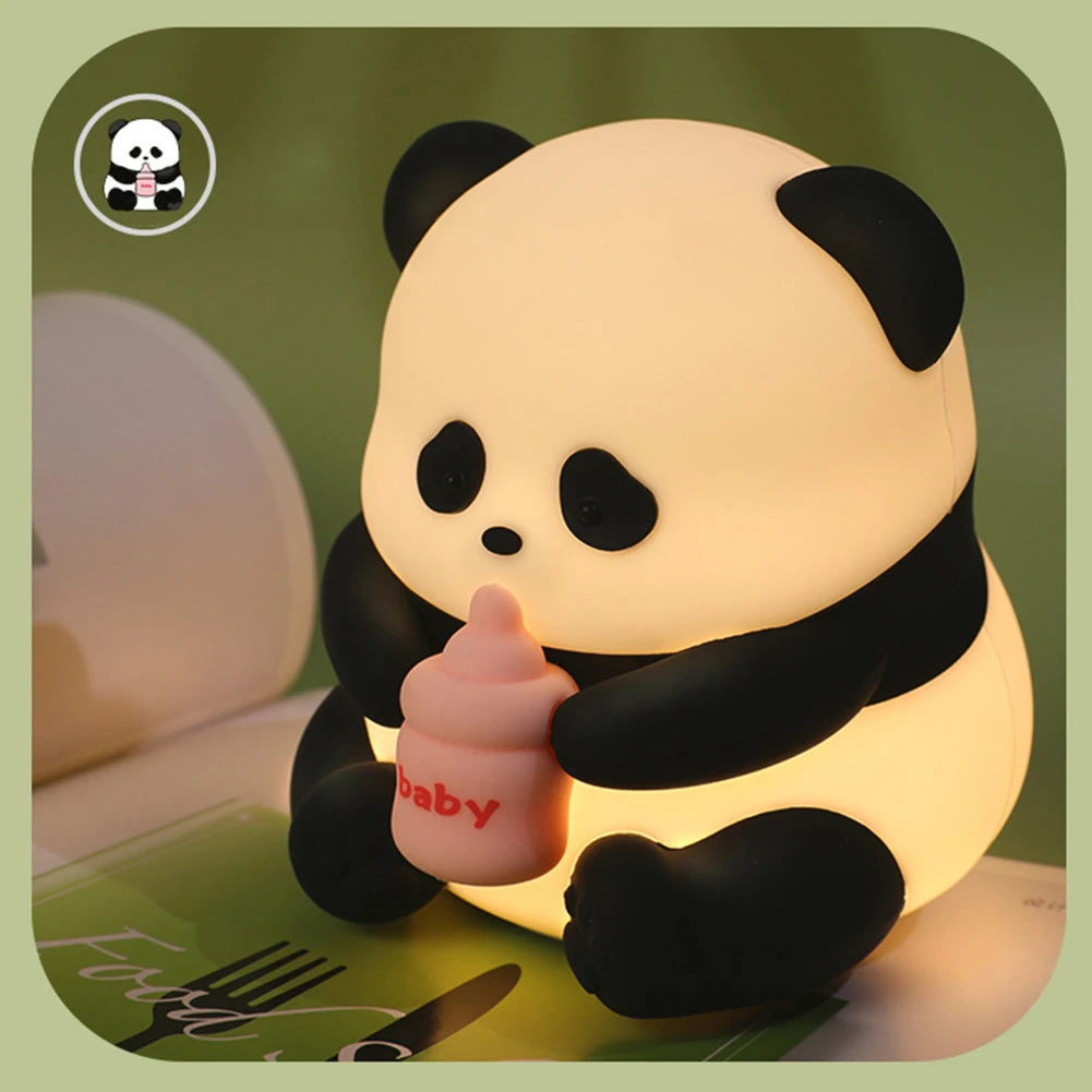 Cute Panda Silicone Night Light