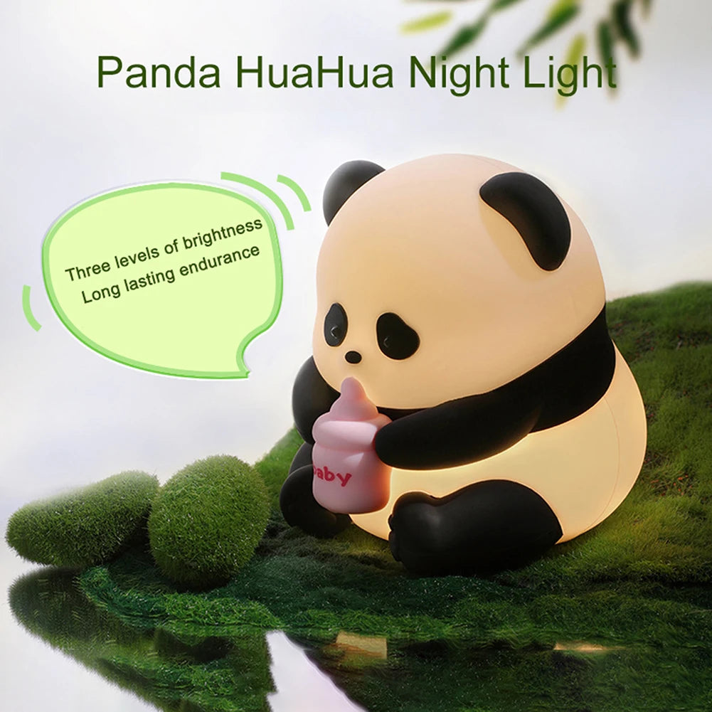 Cute Panda Silicone Night Light