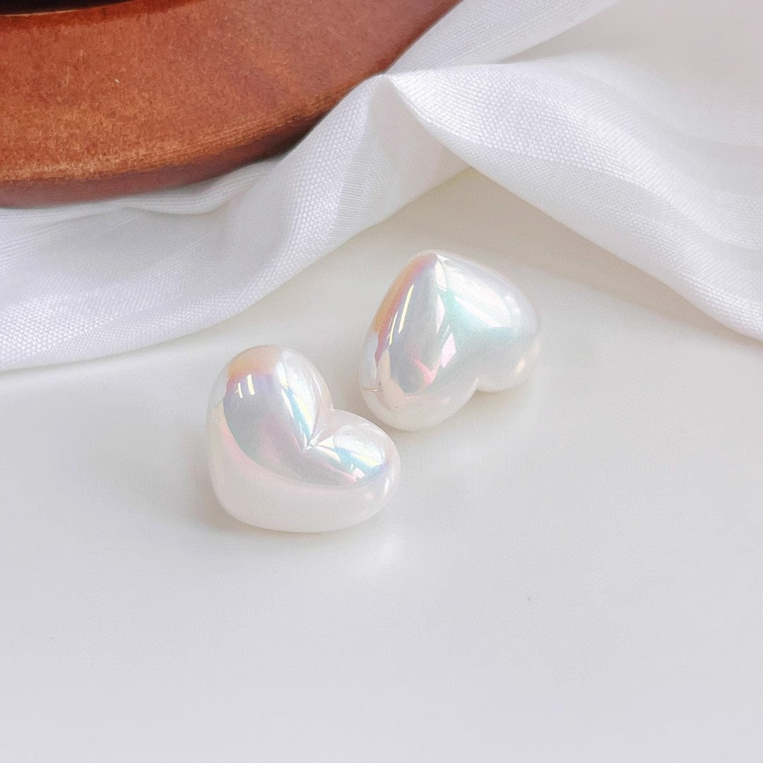 Fashion Double-sided Love Pearl Earrings Jewelry