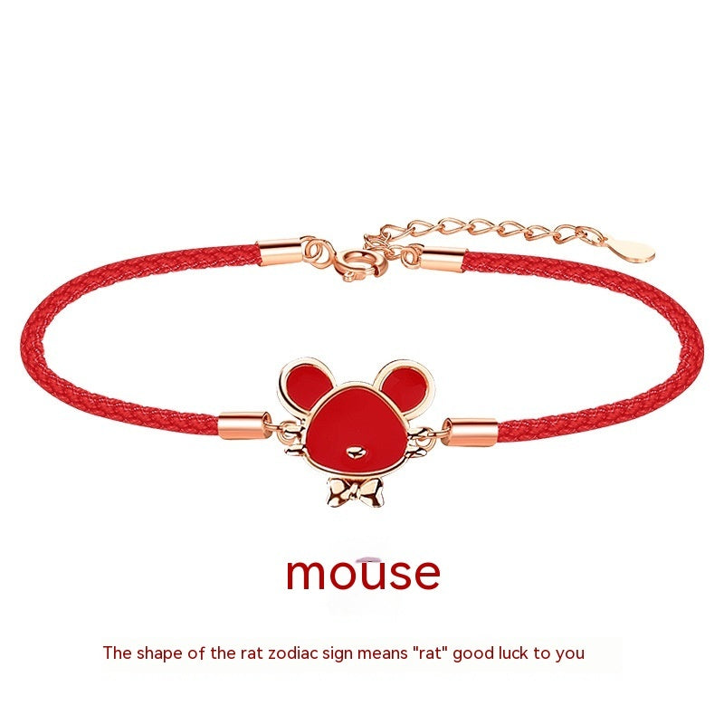 Zodiac Red Rope Bracelet For Women