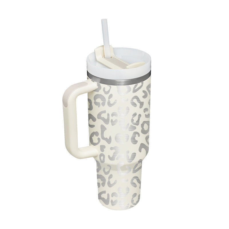 Tumbler With Handle Straw Insulated