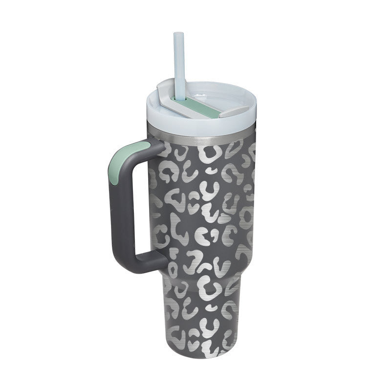 Tumbler With Handle Straw Insulated