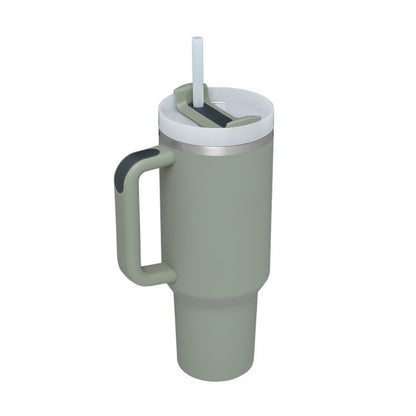 Tumbler With Handle Straw Insulated