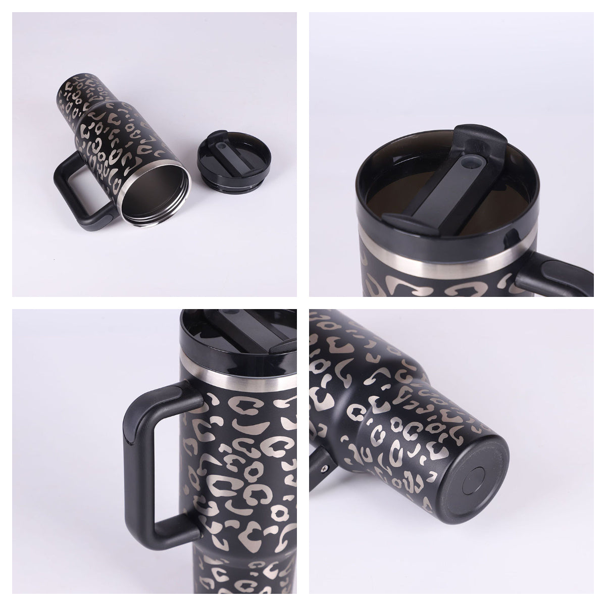 Tumbler With Handle Straw Insulated