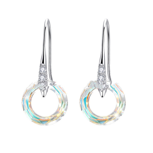 S925 Diamond Ear Hook Earrings