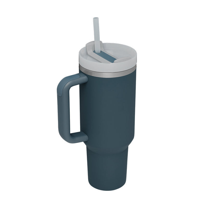 Tumbler With Handle Straw Insulated